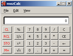 mozCalc</a>, an easy to use xul calculator, provides normal, scientific, reverse polish notation modes mozCalc</a>, an easy to use xul calculator, provides normal, scientific, reverse polish notation modes
